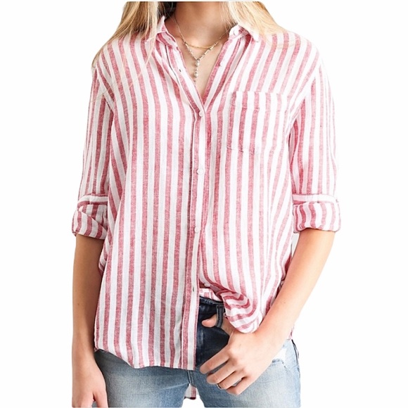 Rails Tops - Rails Shirt Button Down Size S Striped